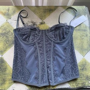 outfitters blue size medium corset